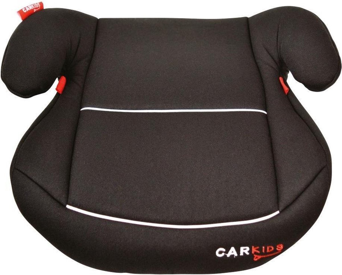 Carkids Auto Zitverhoger Zwart en Wit | Autostoel Groep 2-3 | Kinderen van 3