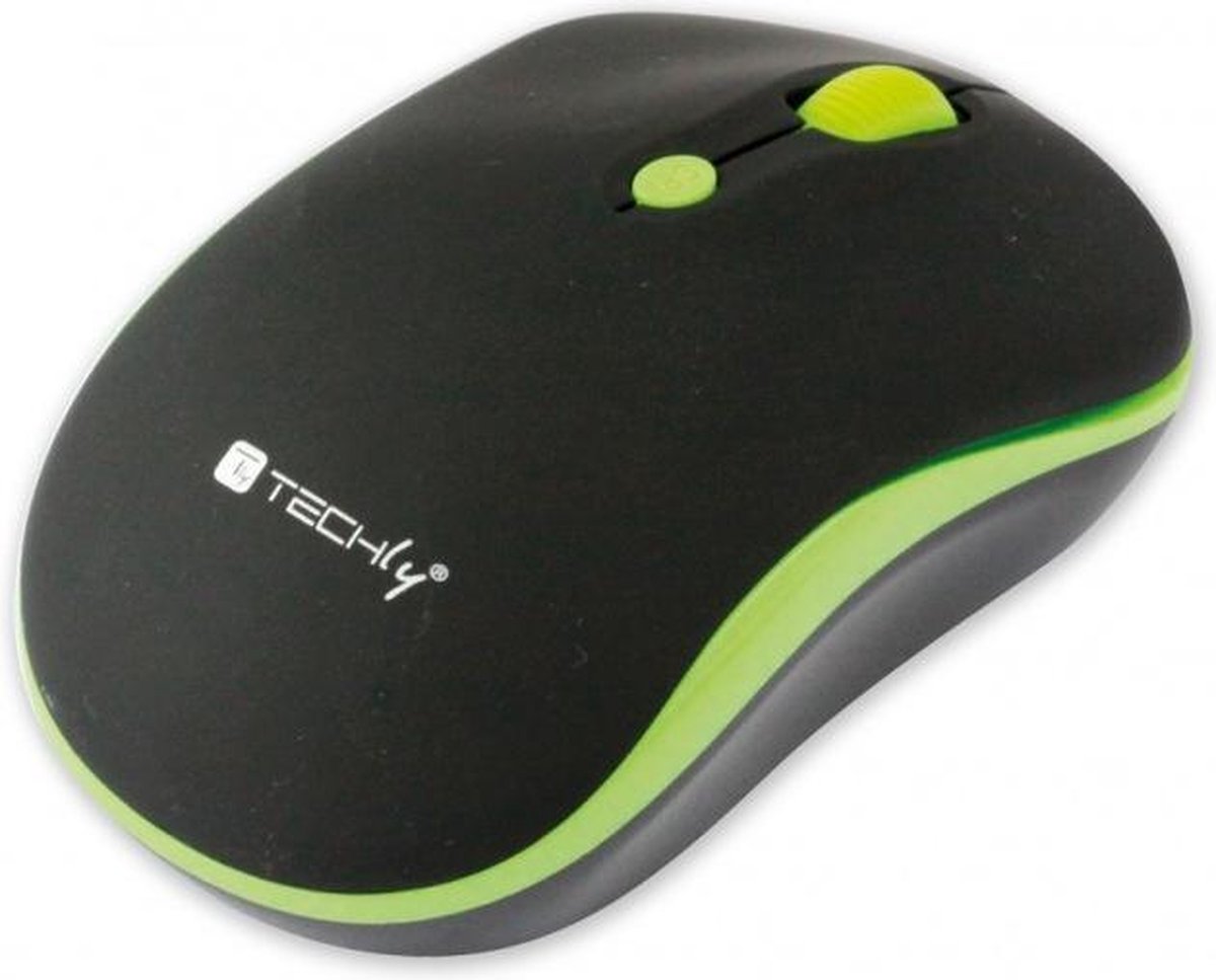 Techly IM 1600-WT-BGW muis Ambidextrous RF Draadloos Optisch 1600 DPI