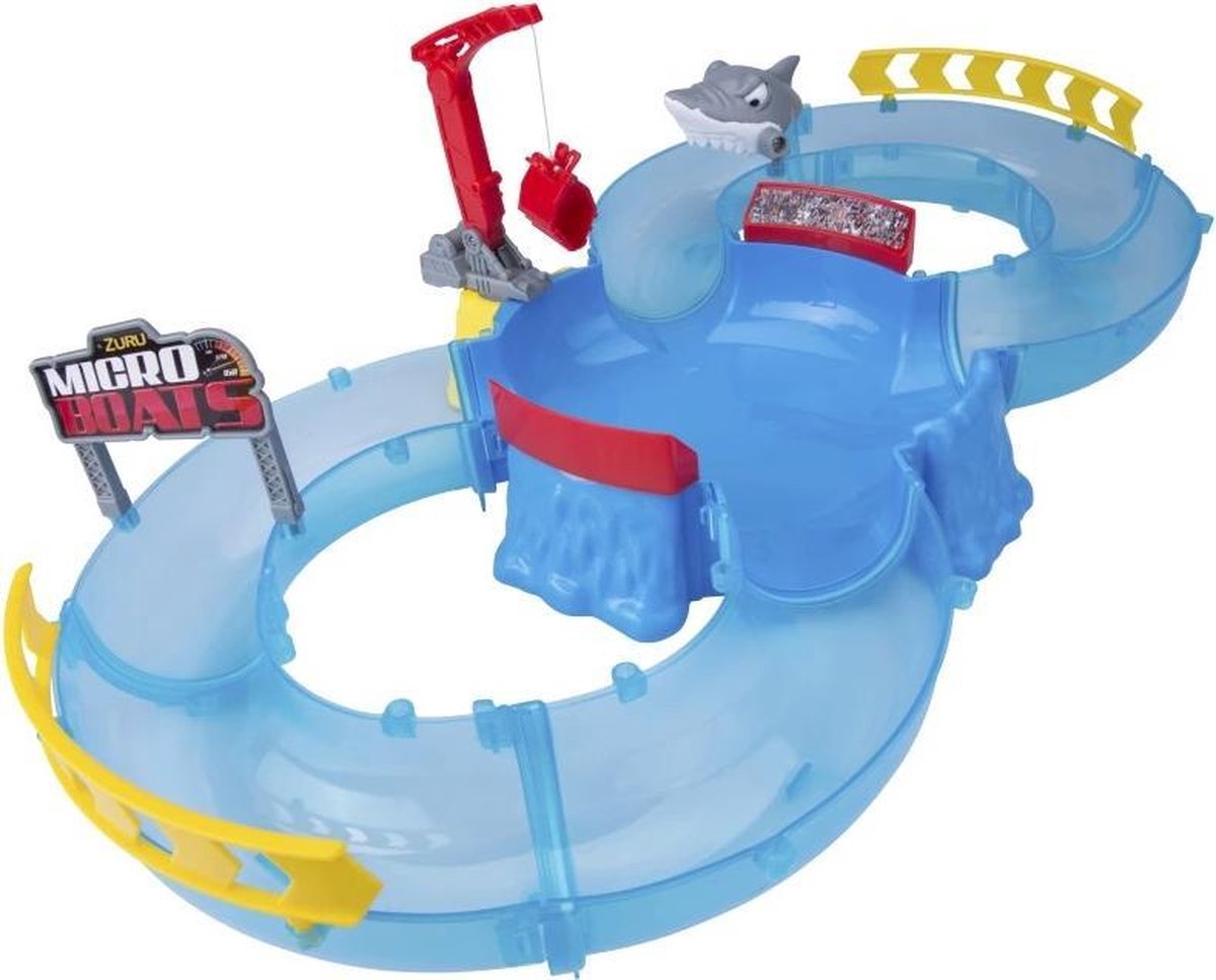 Zuru Micro Boats haai haaien vallen aan speelset met echte boot