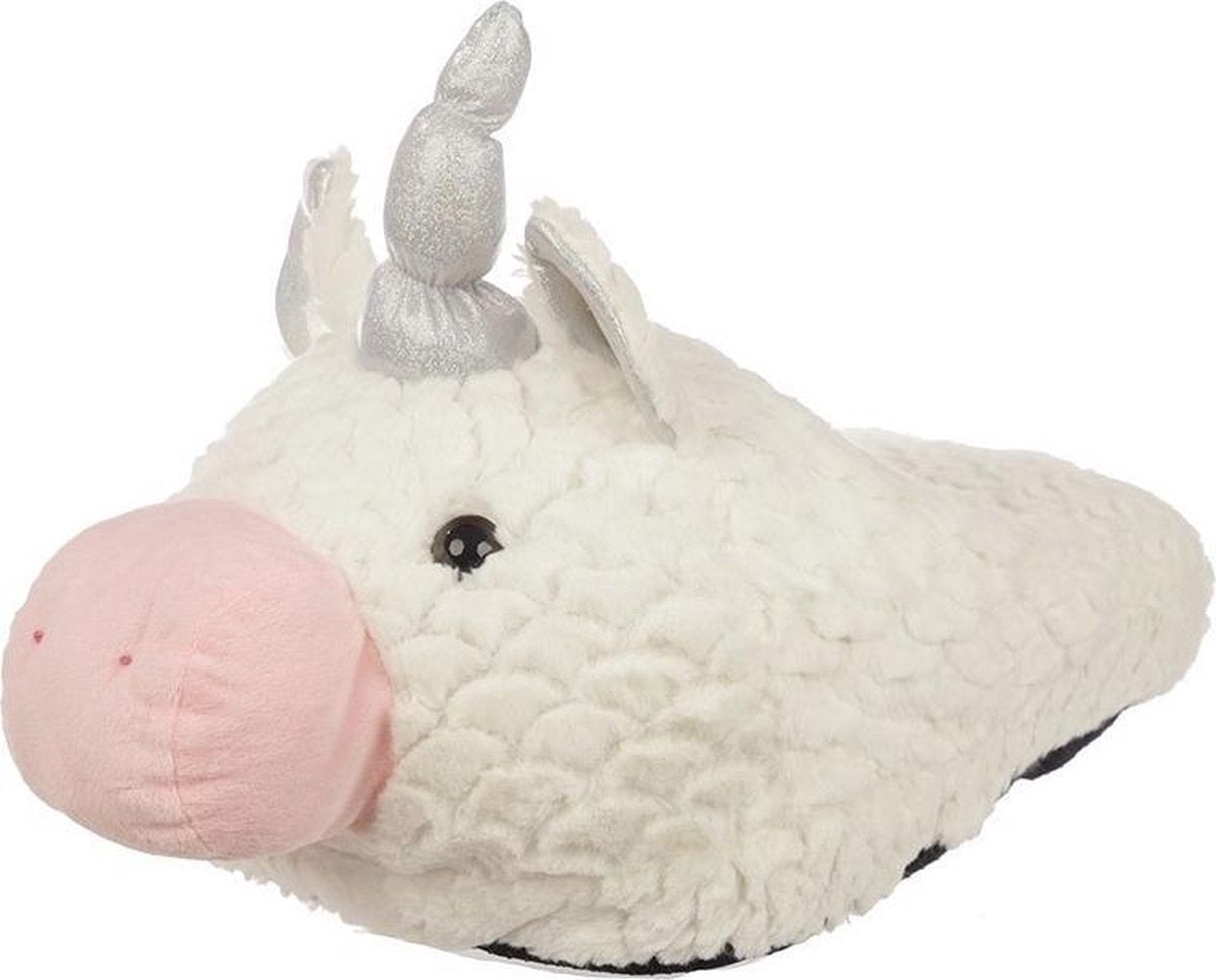 Witte eenhoorn voetenwarmer - Voetenwarmers - Pantoffels - Sloffen