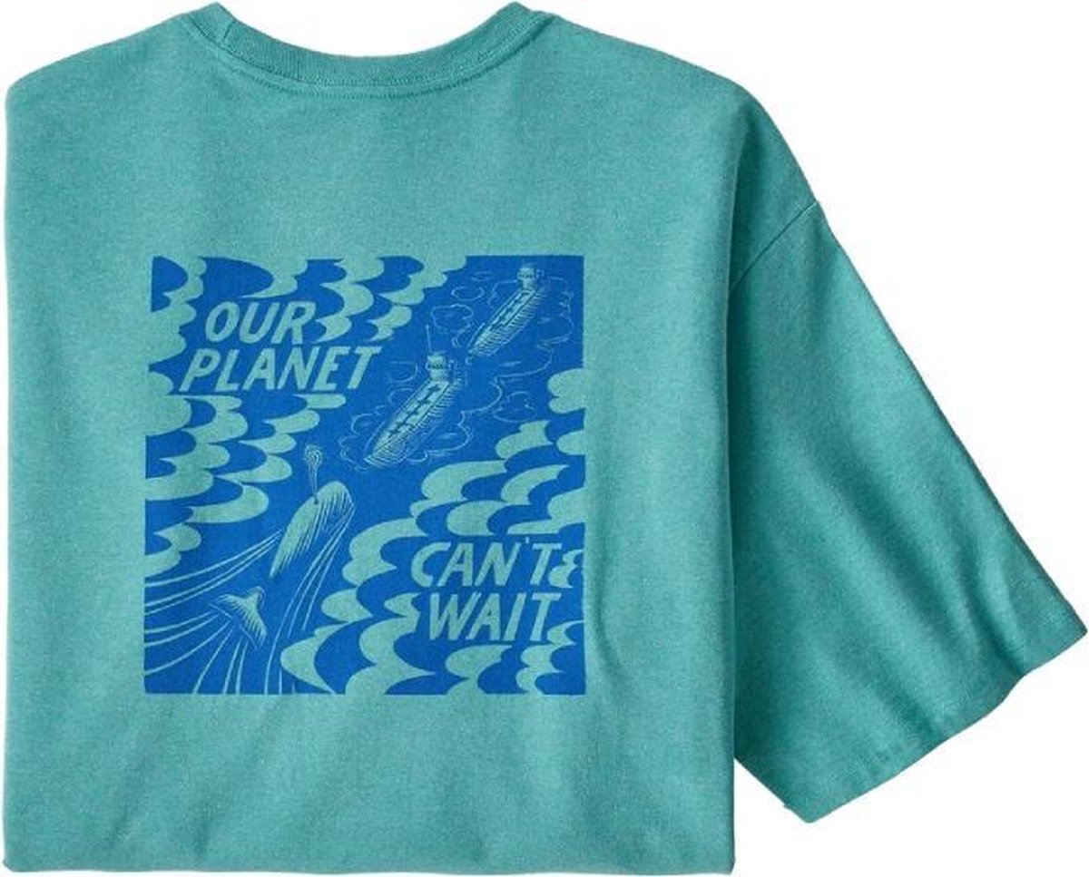 Patagonia Men's Our Planet Can't Wait heren shirt blauw
