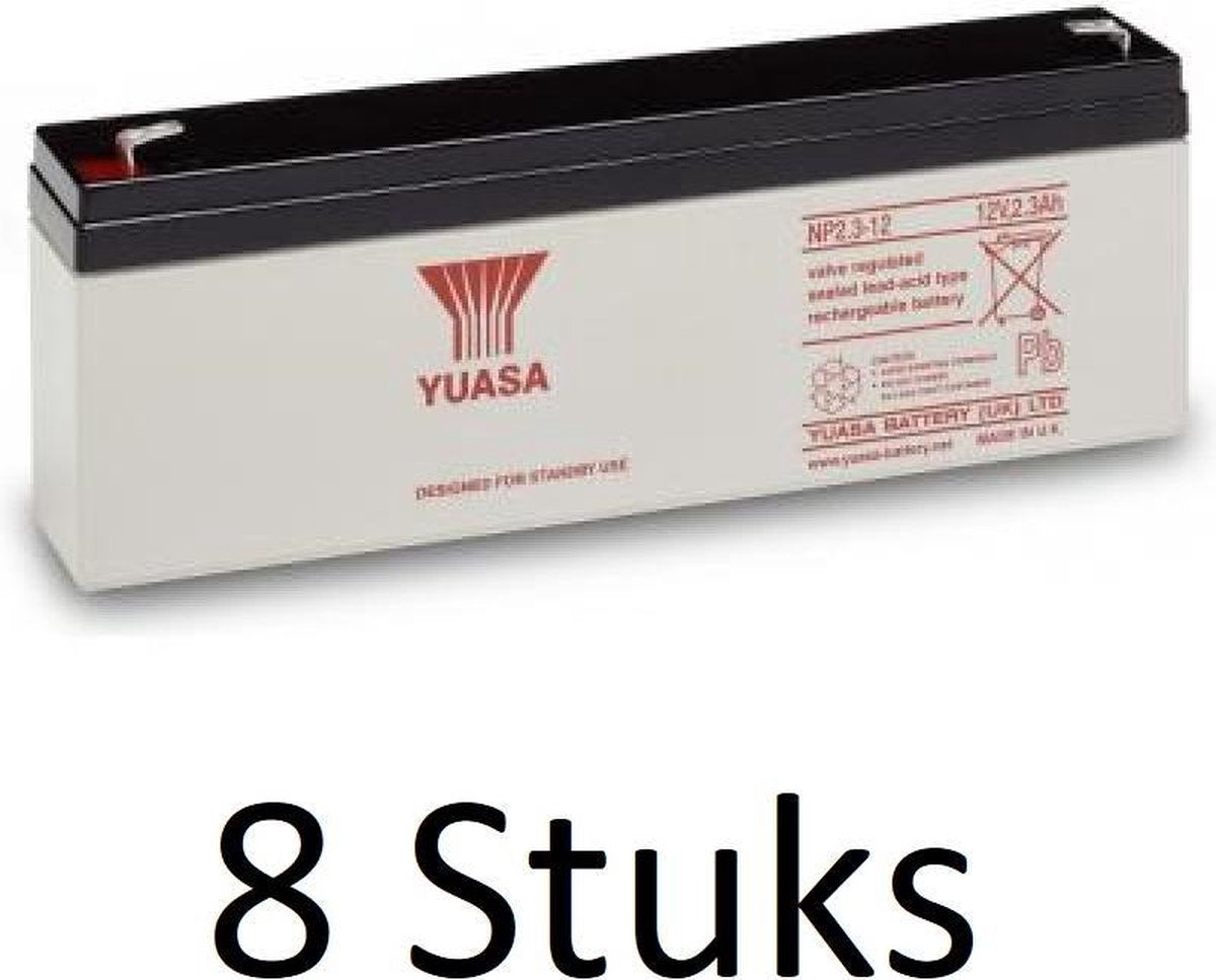 8 Stuks Yuasa lead-acid Batterij NP2.3-12