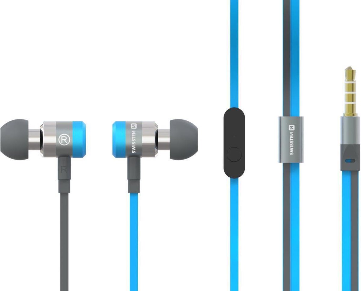 Swissten YS900 Superbass In-Ear Oordopjes - Blauw