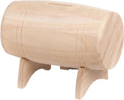 Spaarpot houten biervat/wijnvat 13 x 9 cm - Spaarpotten houten tonnen/vaten