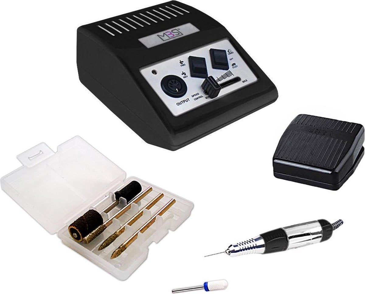 Nagelfrees JD500 Zwart 35Watt Originele + Keramische frees MBS®