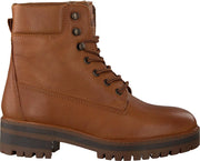 Verton Geneve Veterboots - Laarzen Met Veters - Dames - Cognac - Maat 40