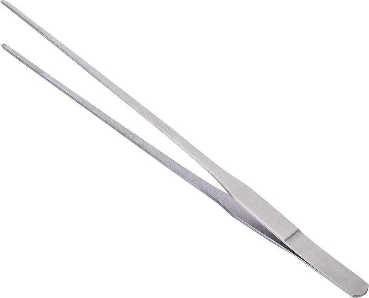 MMOBIEL Multifunctionele Roestvrij Stalen Pincet 38 cm met een Precisie Gekartelde Tip