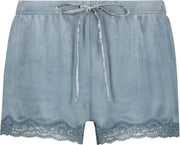 Hunkemöller Dames Shorts Velours Lace - maat XL