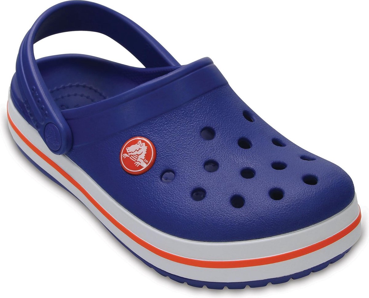 Crocs Crocband Slippers - Maat 19/20 - Unisex - blauw/roze/wit