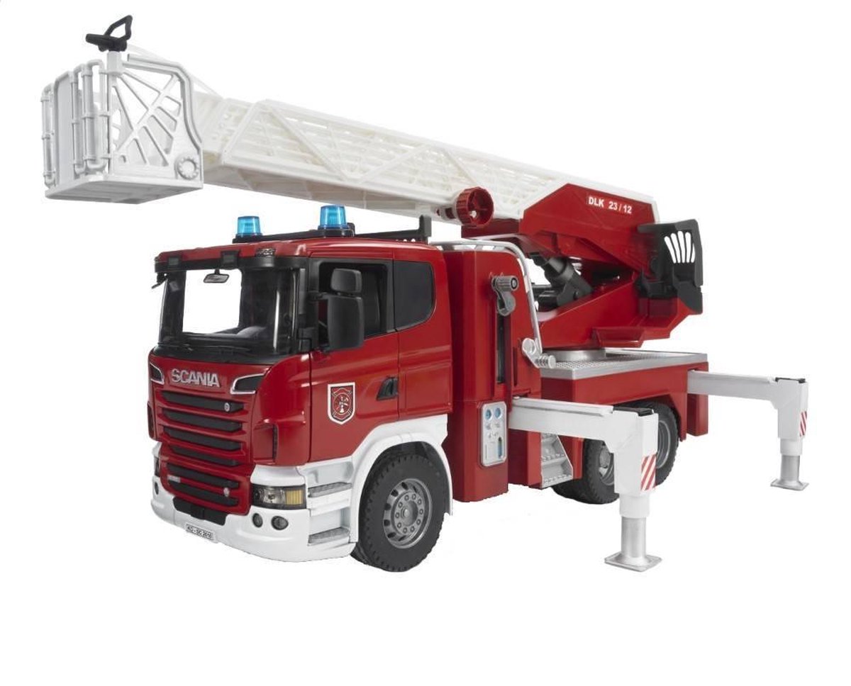 Bruder Scania R-Serie Brandweerwagen met Waterpomp - Speelgoedauto