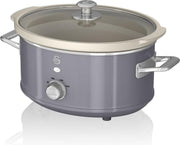 Swan Retro 3.5 L Slowcooker Grijs
