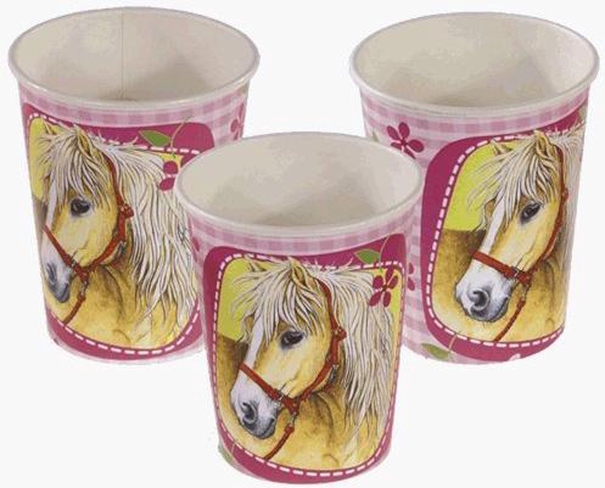 AMSCAN - Bekertjes paarden - Decoratie > Bekers