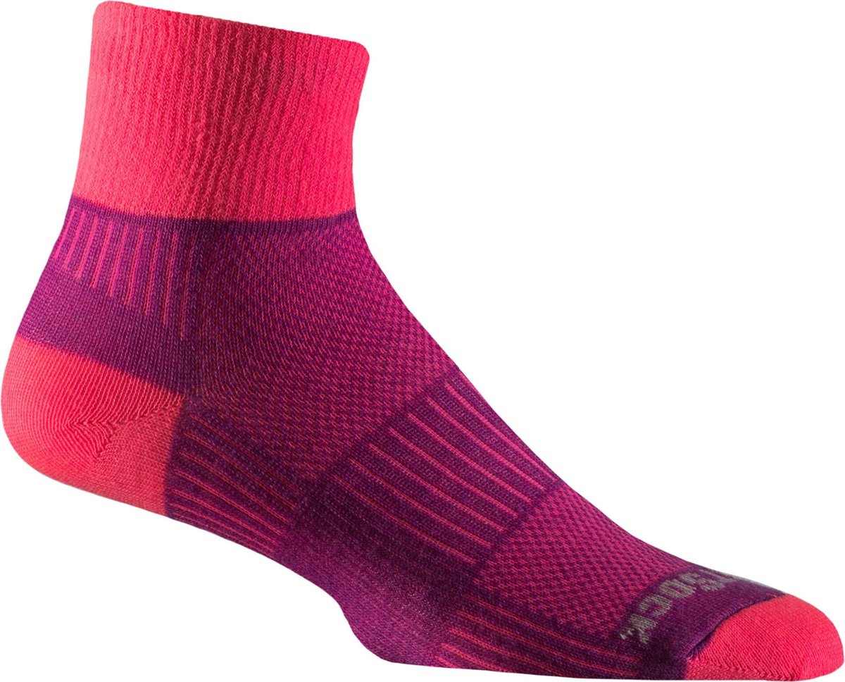 Wrightsock Coolmesh Quarter - Paars/Roze - S (34 - 37)