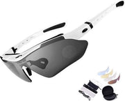 Falkann Basics Fietsbril / Sportbril Set Wit 5 Glazen inc. Gepolariseerde