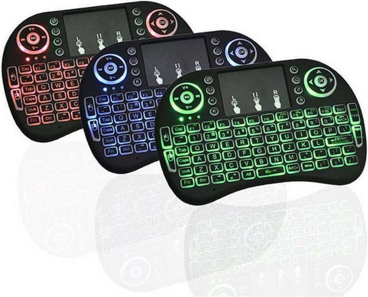 T01 Draadloos Mini Toetsenbord Met Achtergrondverlichting - Multifunctioneel - Touchpad - Multimediabediening