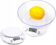 LOUZIR Nauwkeurig 1 Gram  tot  7 Kilo  Digitale Keuken Weegschalen LCD Elektronische Weegschaal Met Transparante Kom -Backlight Gewicht Balance