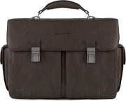 Piquadro Black Square Computer Briefcase 15.6 Dark Brown
