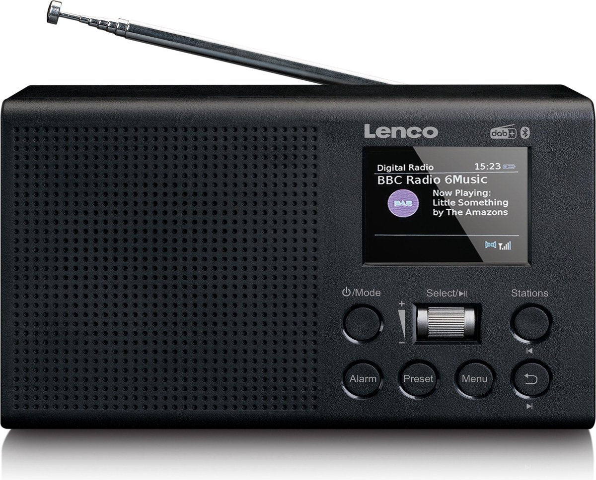 Lenco PDR-031BK - DAB+ radio met FM - Zwart