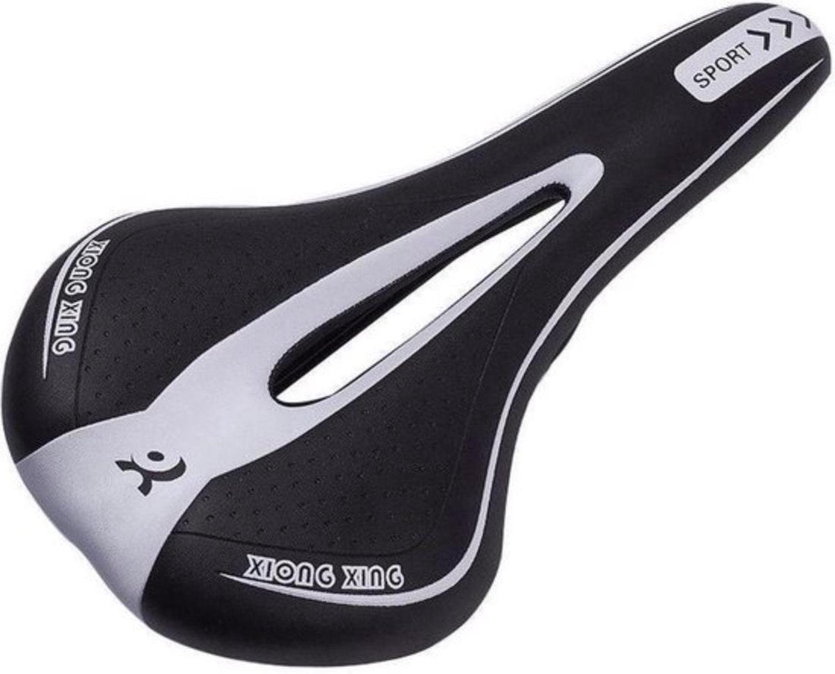 Nixnix MTB Mountainbike Sport Gel Zadel - Wit - Sportfiets Fietszadel - Herenfiets Zadel - Bike seat - Gel - Soft - Zacht - Comfort - Fiets Comfort - Fietszadel - Professioneel - Luxe - Sportzadel - Racefiets