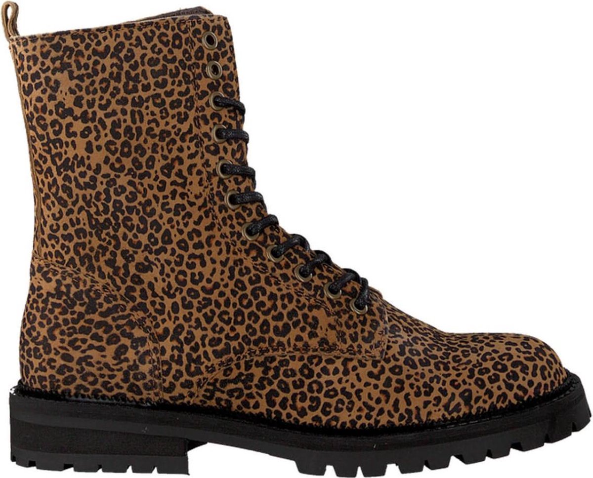 Hip H1686 Veterboots - Laarzen Met Veters - Meisjes - Grijs - Maat 39