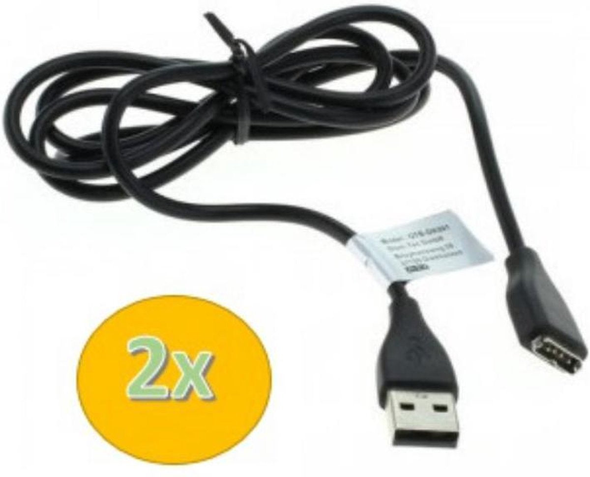 2 stuks USB-lader adapter voor Fitbit Surge