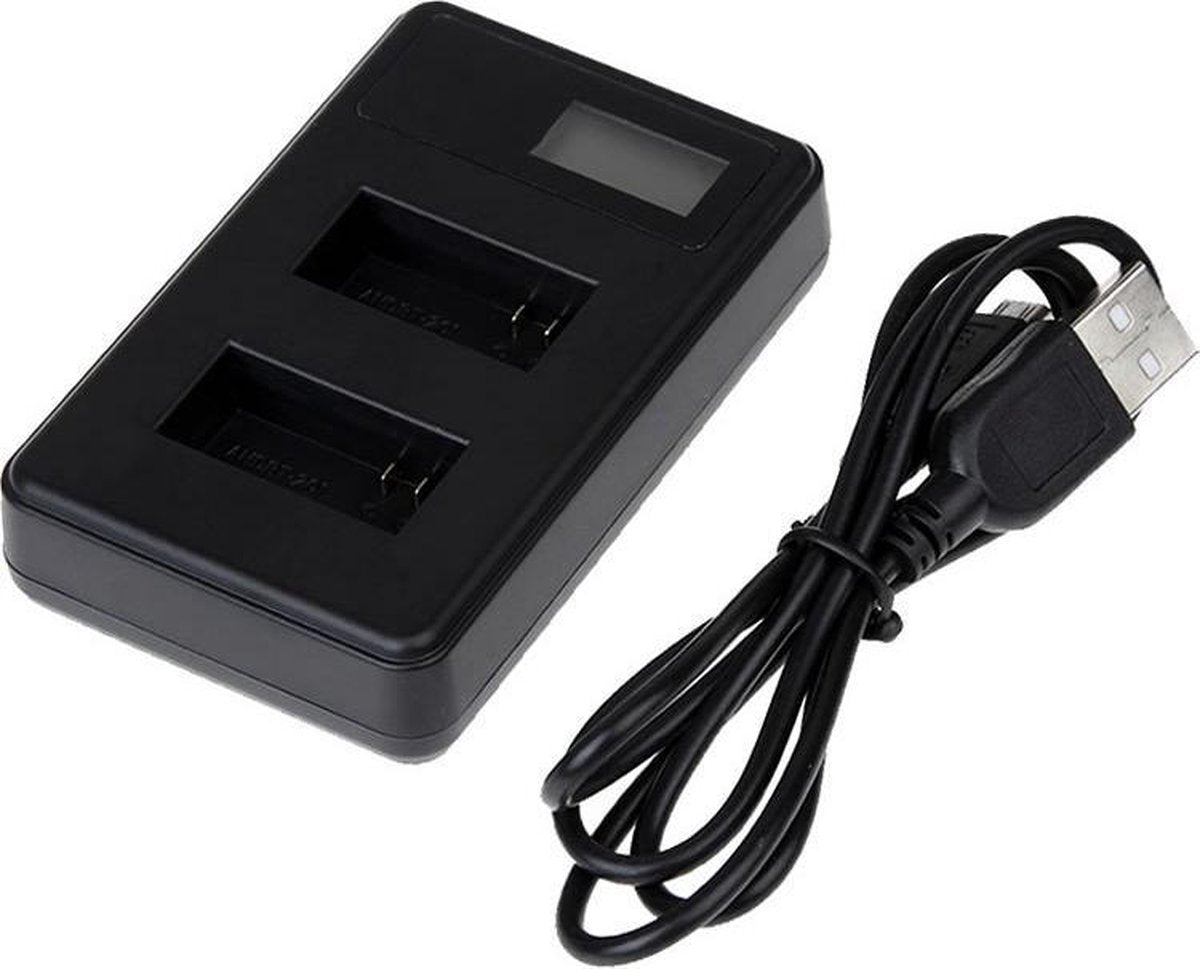 Captec Dual LCD - GoPro Charger met display