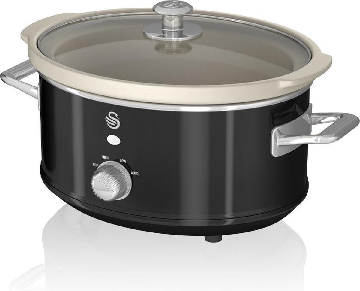Swan Retro - Slowcooker - Zwart