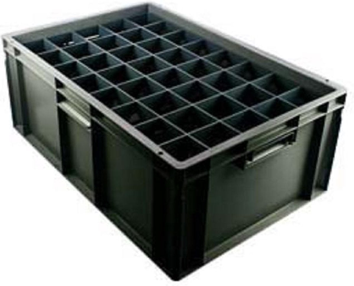 Allibert Opbergbak Vr 24 Glazen 600x400x235mm Glazen 215mm-vakje 80x80mm