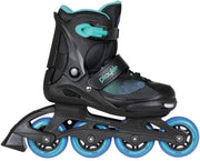 Playlife Inlineskates - Maat 34-37 - Unisex - zwart/groen/blauw