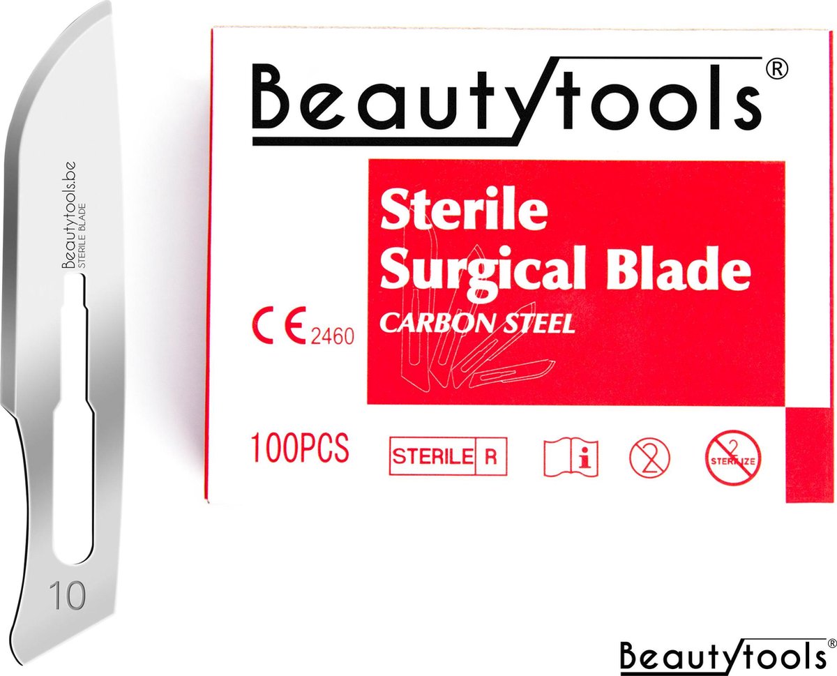 Scalpels - Pedicure / Bistouri messen - NR. 10 (100 Stuks - individueel/steriel verpakt) - (BP-0713)