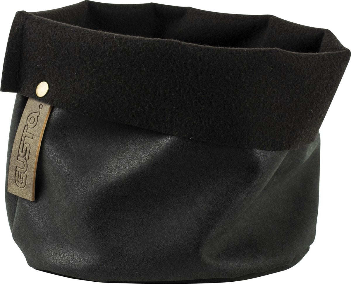 Gusta - Opbergzak PU leder zwart