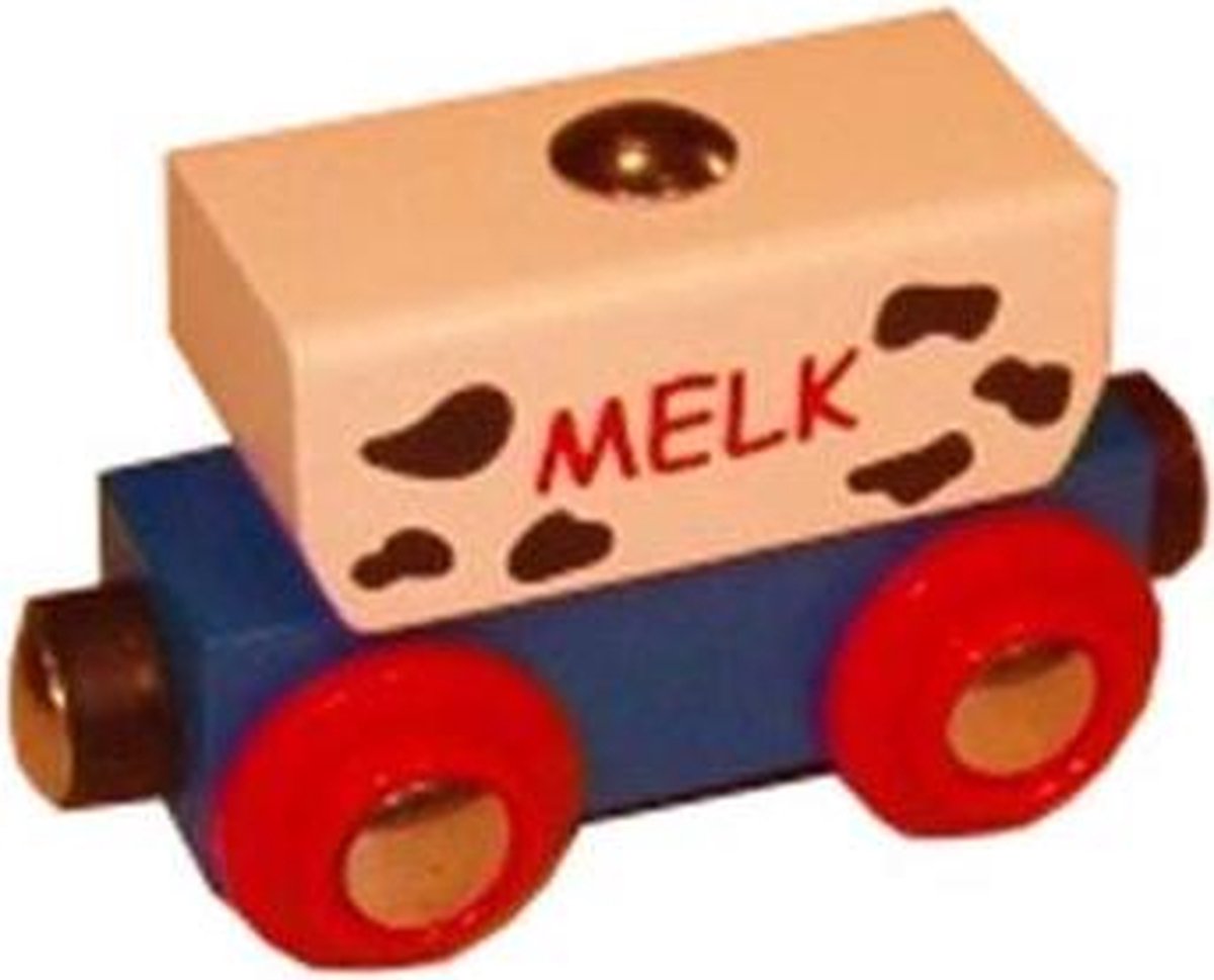 Houten Wagon met Melk