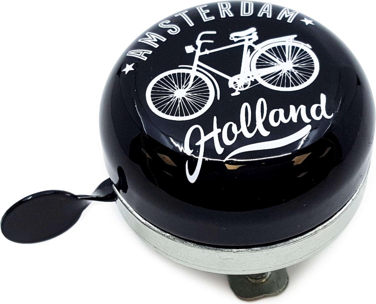 Amsterdam - Fietsbel - Zwart - 58 mm
