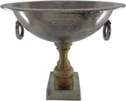 Deco4yourhome - Fruitschaal - 50cm - Old Metal/Natural Wood