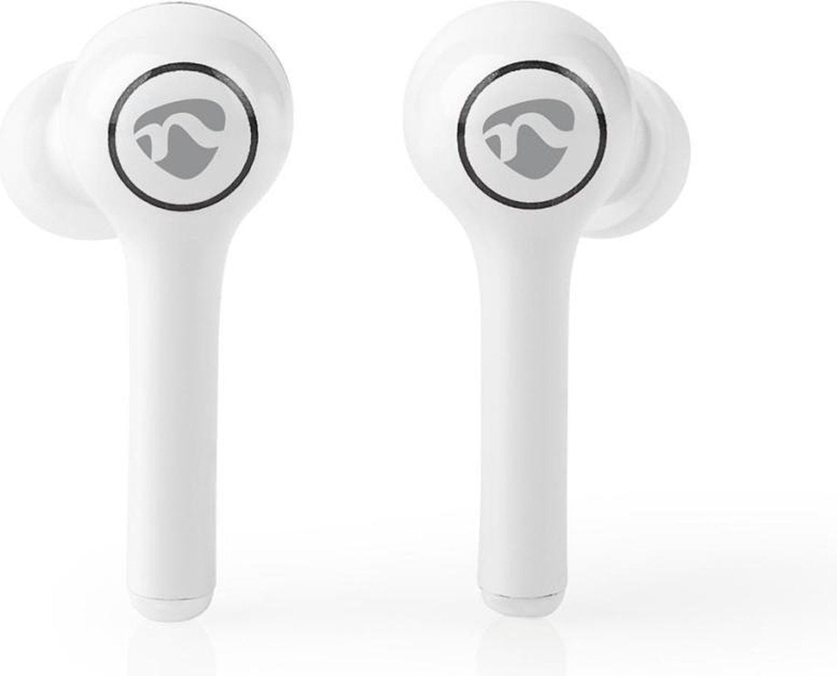 Volledig draadloze Bluetooth®-oordopjes | 6 uur afspeeltijd | Spraakbediening | Aanraakbediening | Charging case | Wit