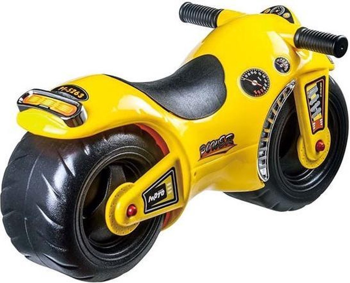Playfun Loopfiets Motor Junior 60 Cm Geel