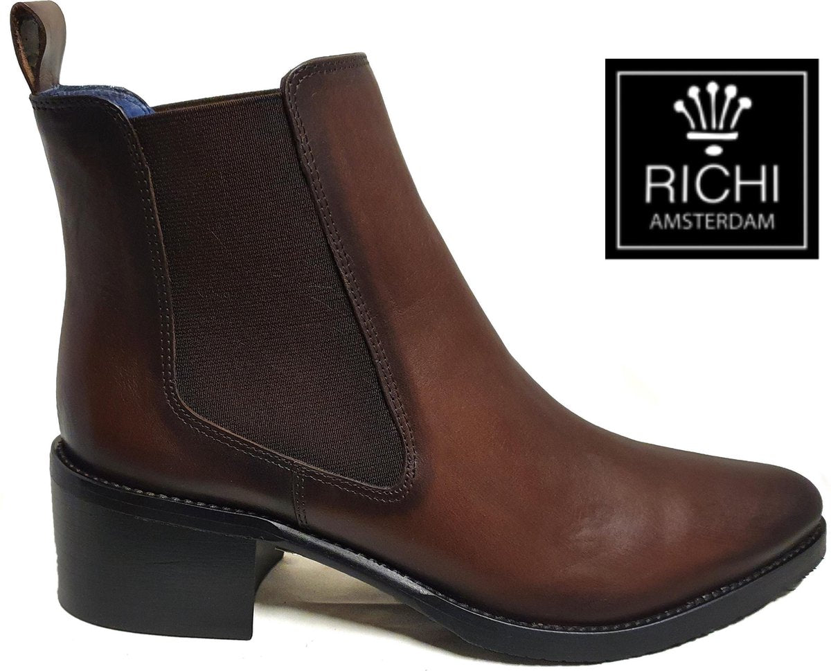 Richi Amsterdam 75801-02 Bottine Linat Brown Maat 42