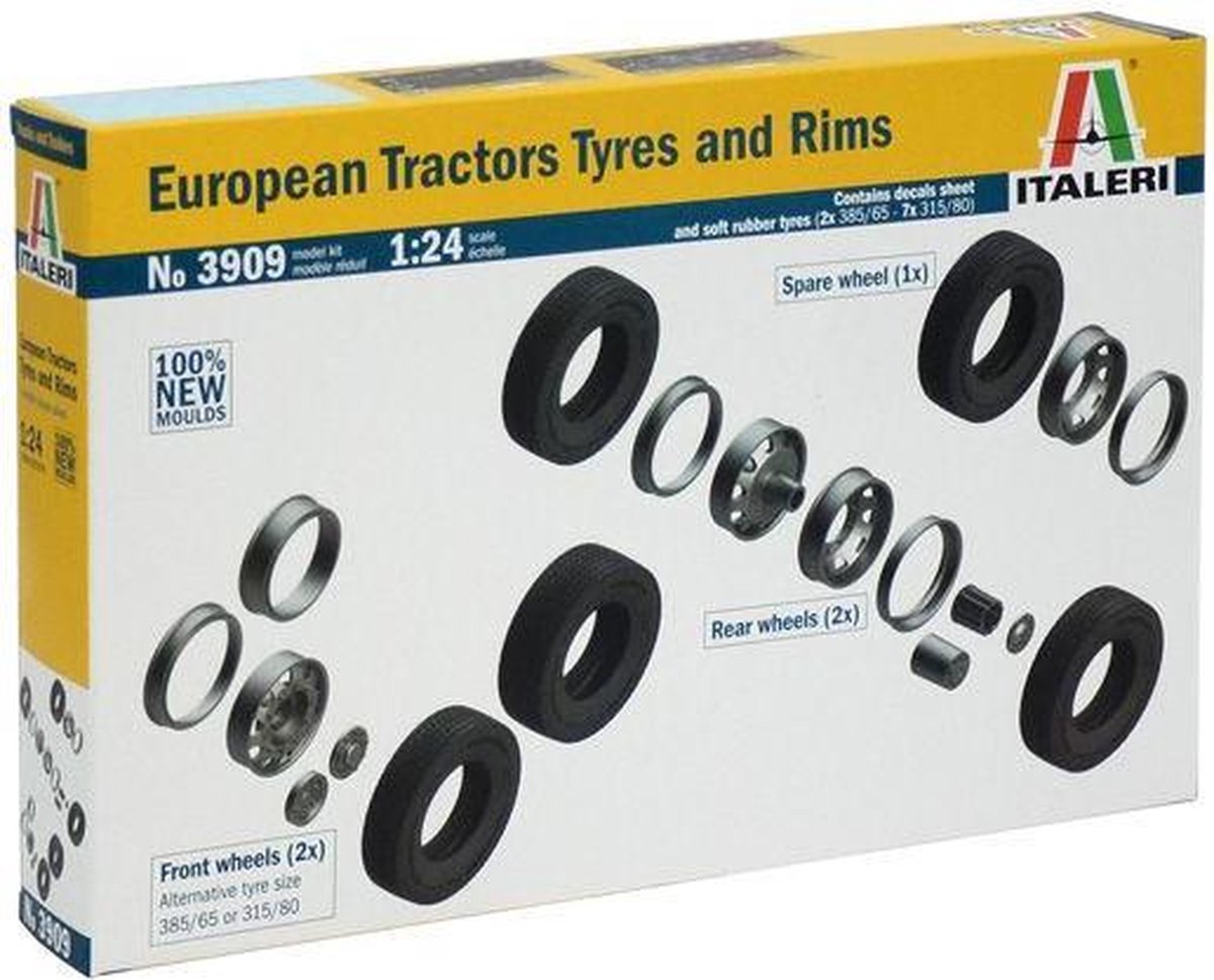 Italeri - European Tractors Tyres / Rims 1:24 (Ita3909s)