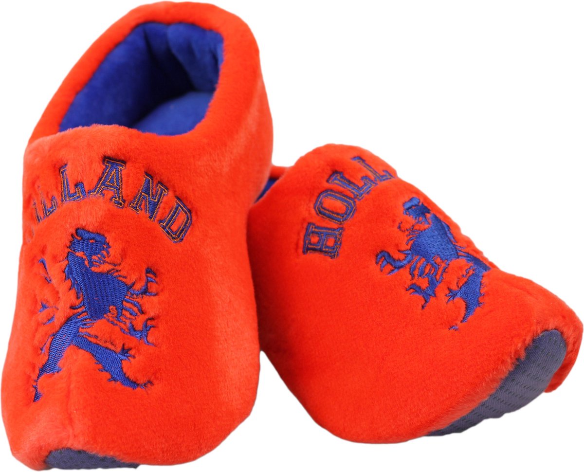 Hollandse supporters klompen – Oranje Leeuw – EK – Olympische Spelen – Warme Sloffen – Maat 18/19