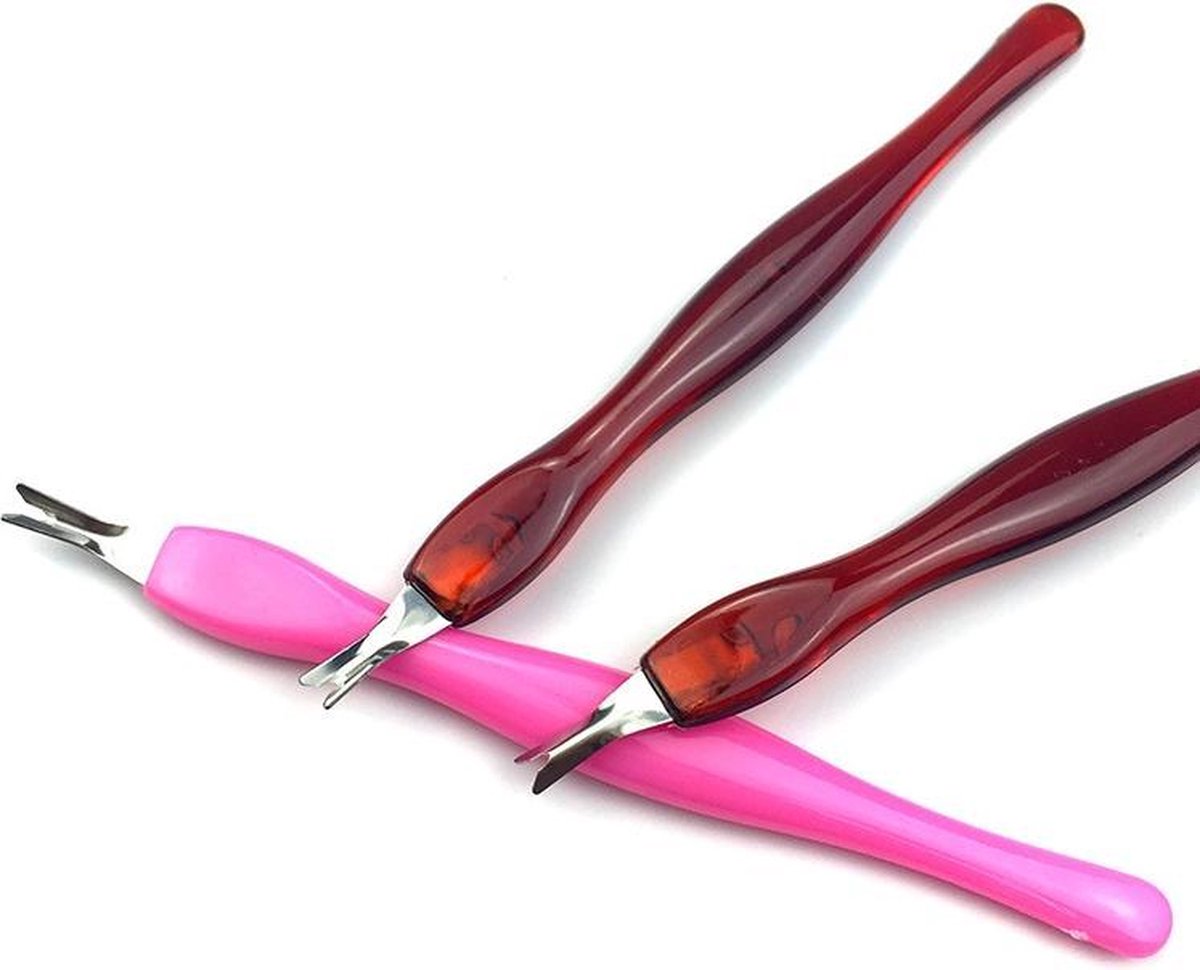 Nagelriem trimmer - Nagelriem mesje - Nagel vorkje - Bruin