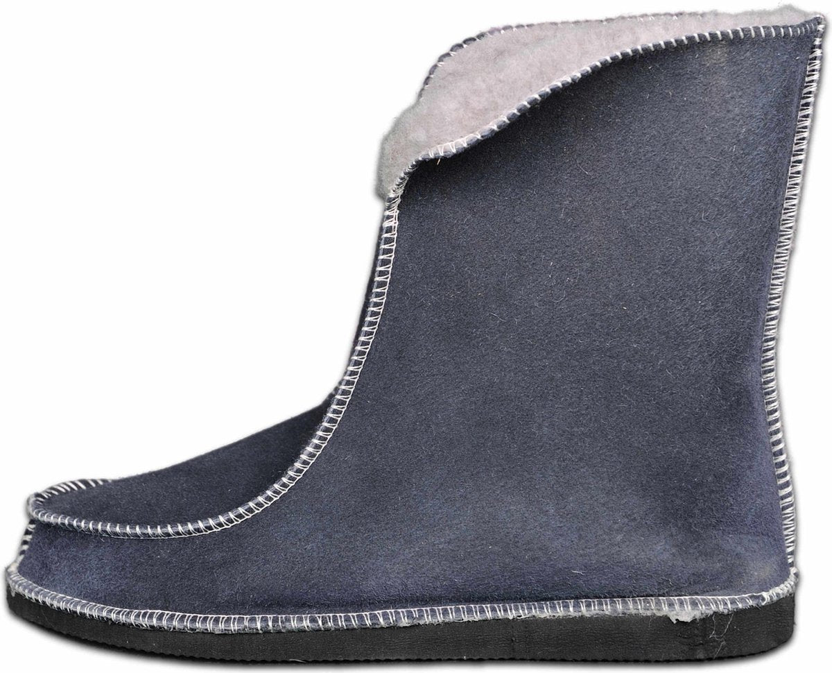Schapenvacht pantoffels - Lamsvacht hoge pantoffels - Grijs - Maat 41