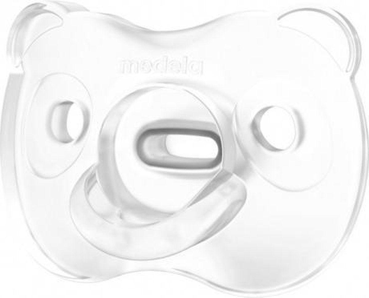 Medela Baby Fopspeen Soft Silicone Transparant 0-6mnd