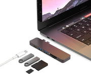 iMounts Macbook USB-C hub - USB - SD - Space Gray 2021