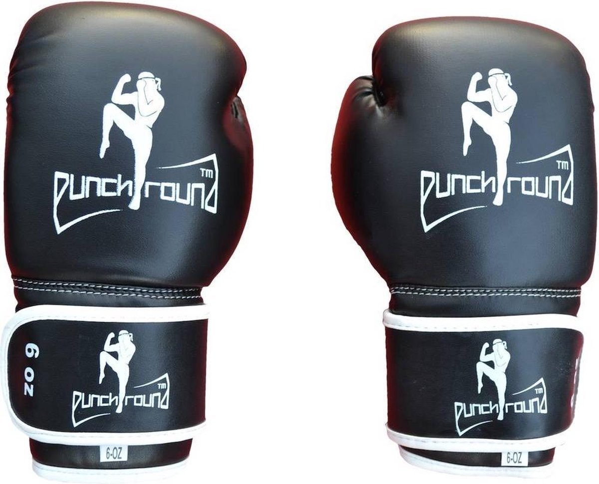 Punch Round Kids Muay Thai Fighter Bokshandschoenen 4 OZ Bokshandschoenen