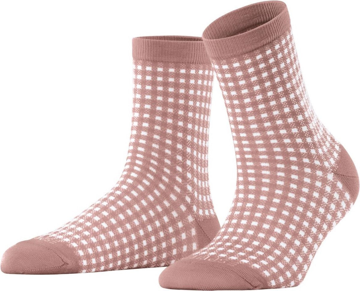 Esprit Checks Sokken Dames 17291 - Rood 8667 mistyrose Dames - 35-38