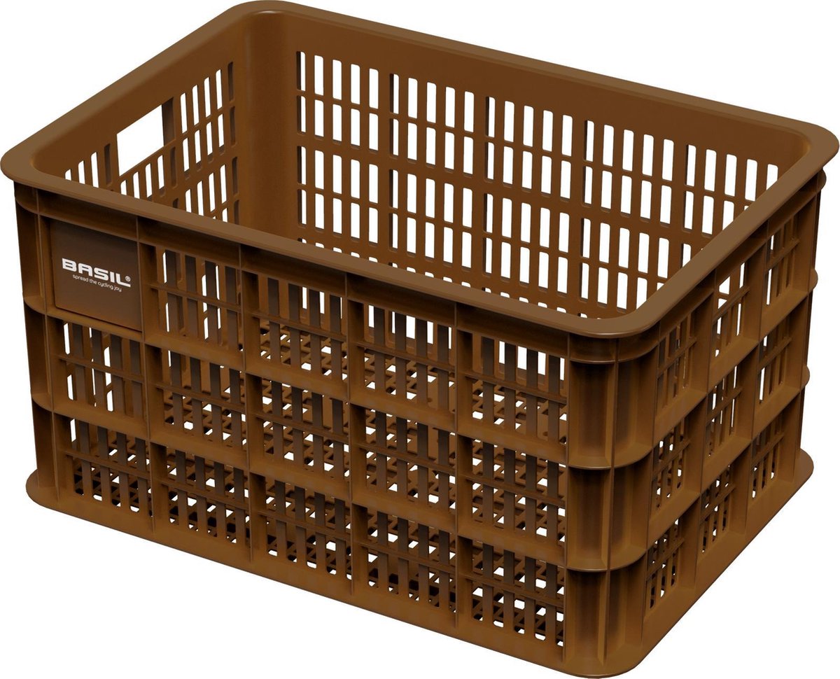 Basil Crate Fietskrat L - Large - Bruin - 50 Liter