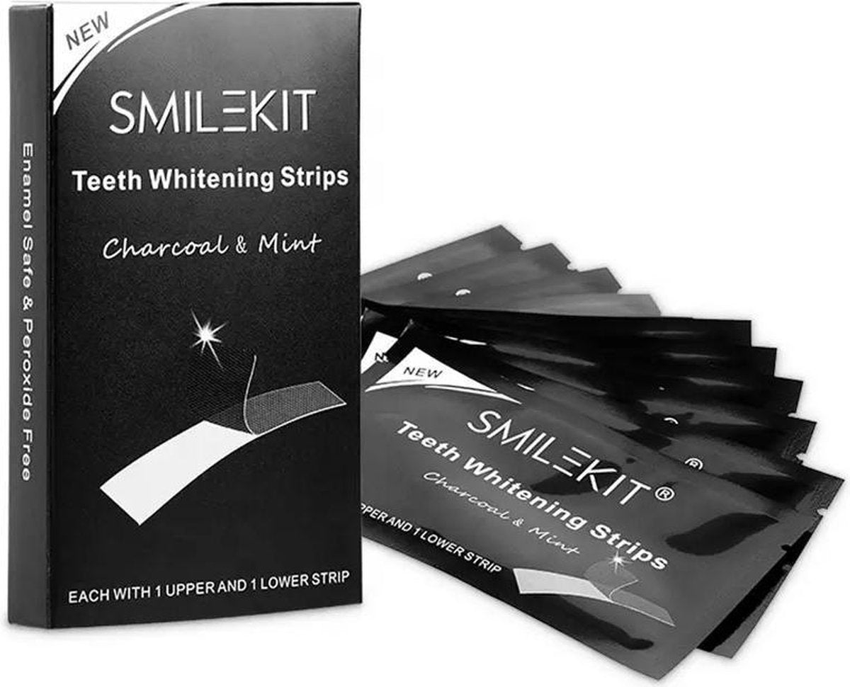 Beste Product Van Het Jaar| Tanden Bleken | Bamboe | Houtskool | Tanden Whitening Strips | Dubbele Elastische | Mondhygiëne Care Bleken Strips Activated | Houtskool | Tanden | Witter Kit | Strips | Witte Tanden