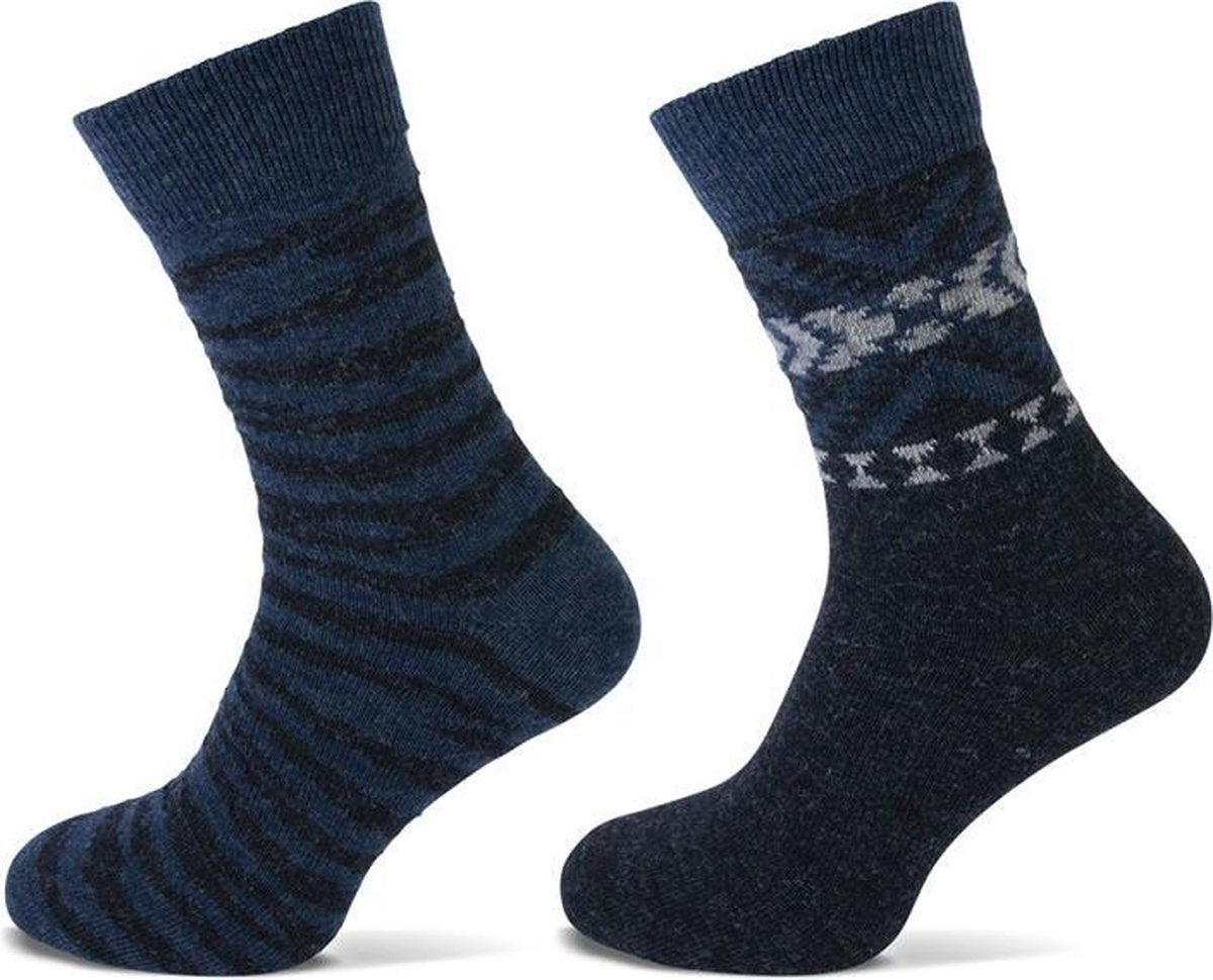 Teckel Wolmix - Damessokken - Zebra - 2 Paar - Maat 36-42