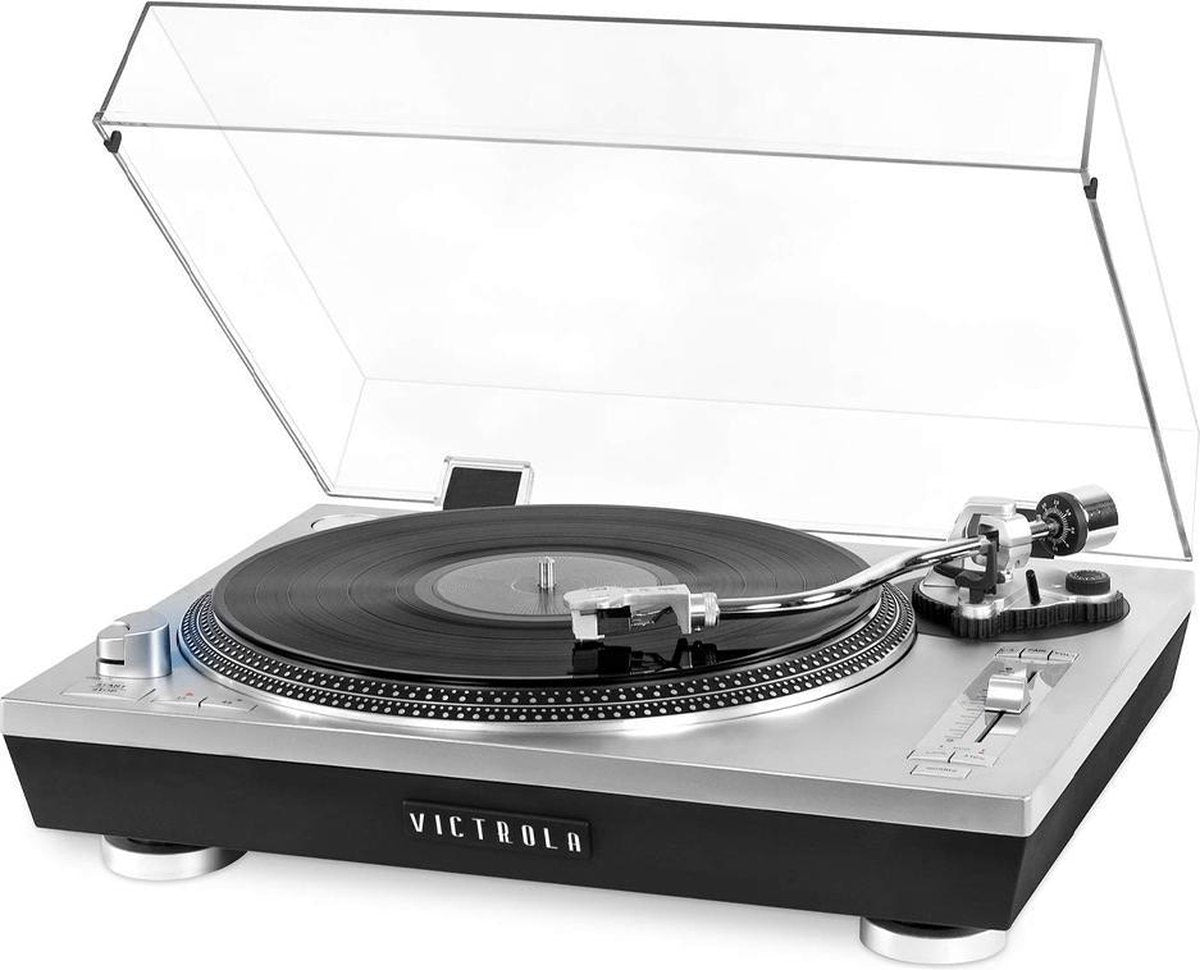Victrola Pro Series VPRO-2000 Retro Platenspeler Bluetooth USB Zilver