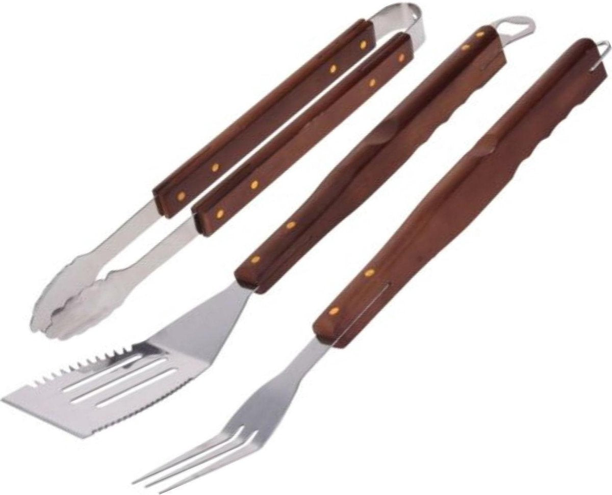 Vaggan Barbecueset - 3-delig - Barbecuegereedschap - BBQ - Tang - Spatel - Vork